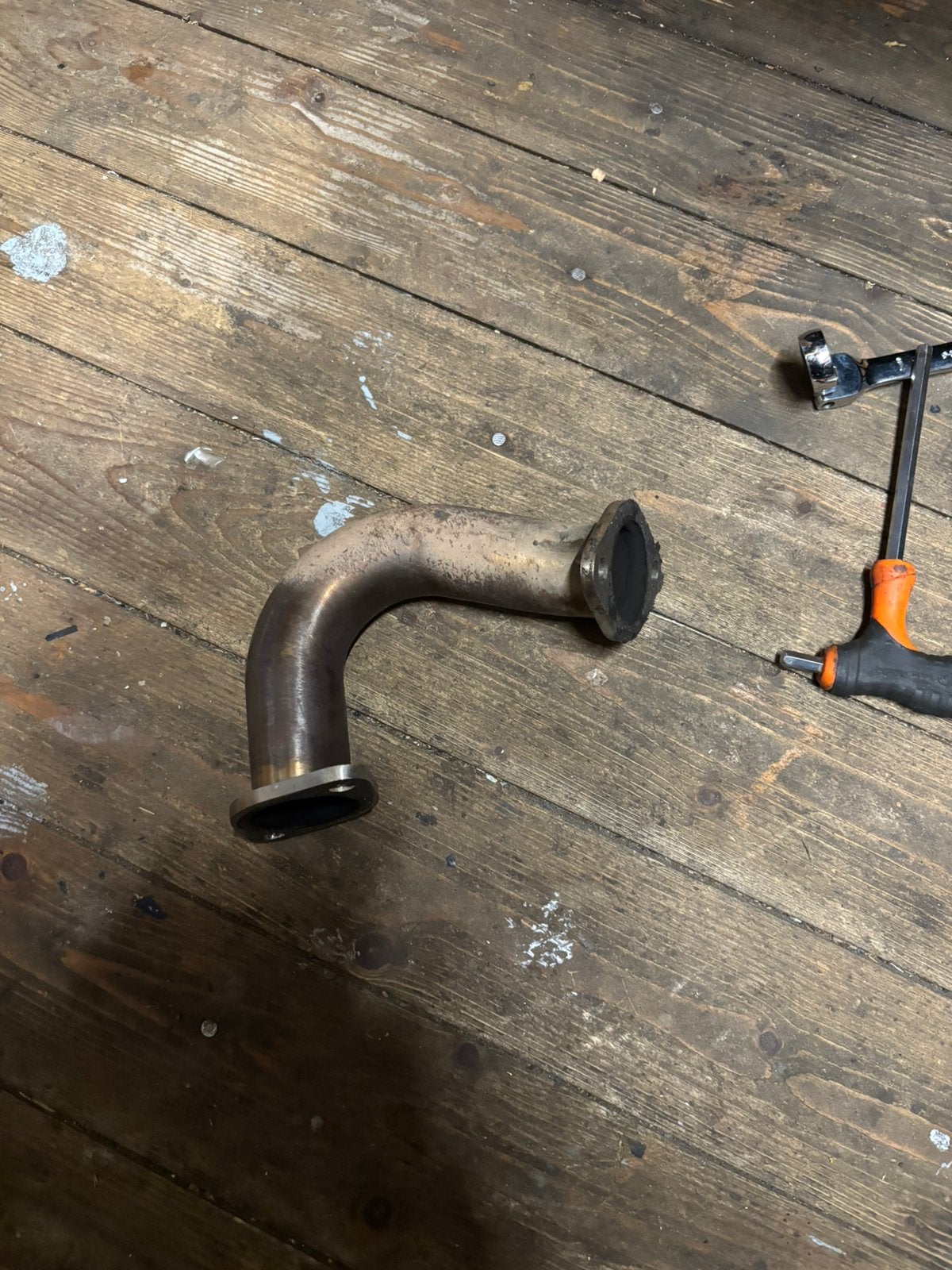 Rvs bocht 125cc, Fietsen en Brommers, Ophalen of Verzenden, Uitlaat