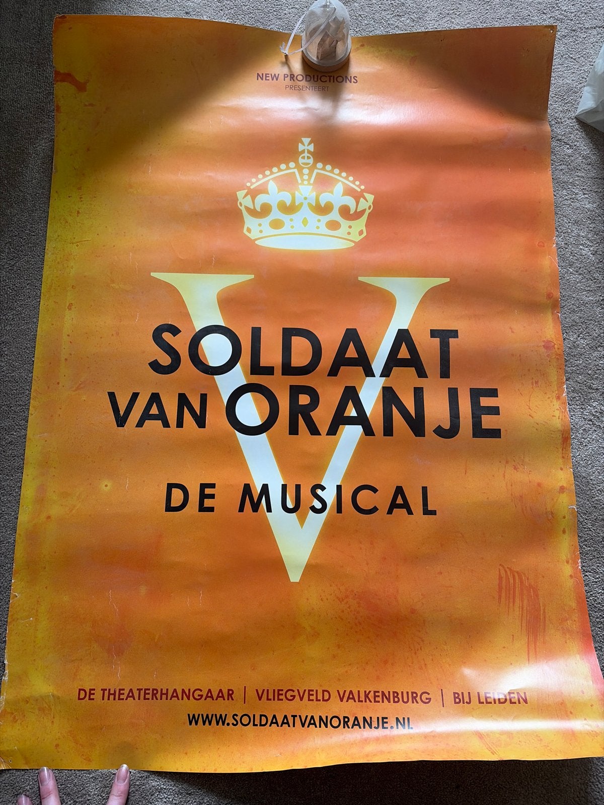 Soldaat van Oranje De Musical Poster, Verzamelen, Deurposter of groter, Ophalen of Verzenden, Overige onderwerpen, Rechthoekig Staand