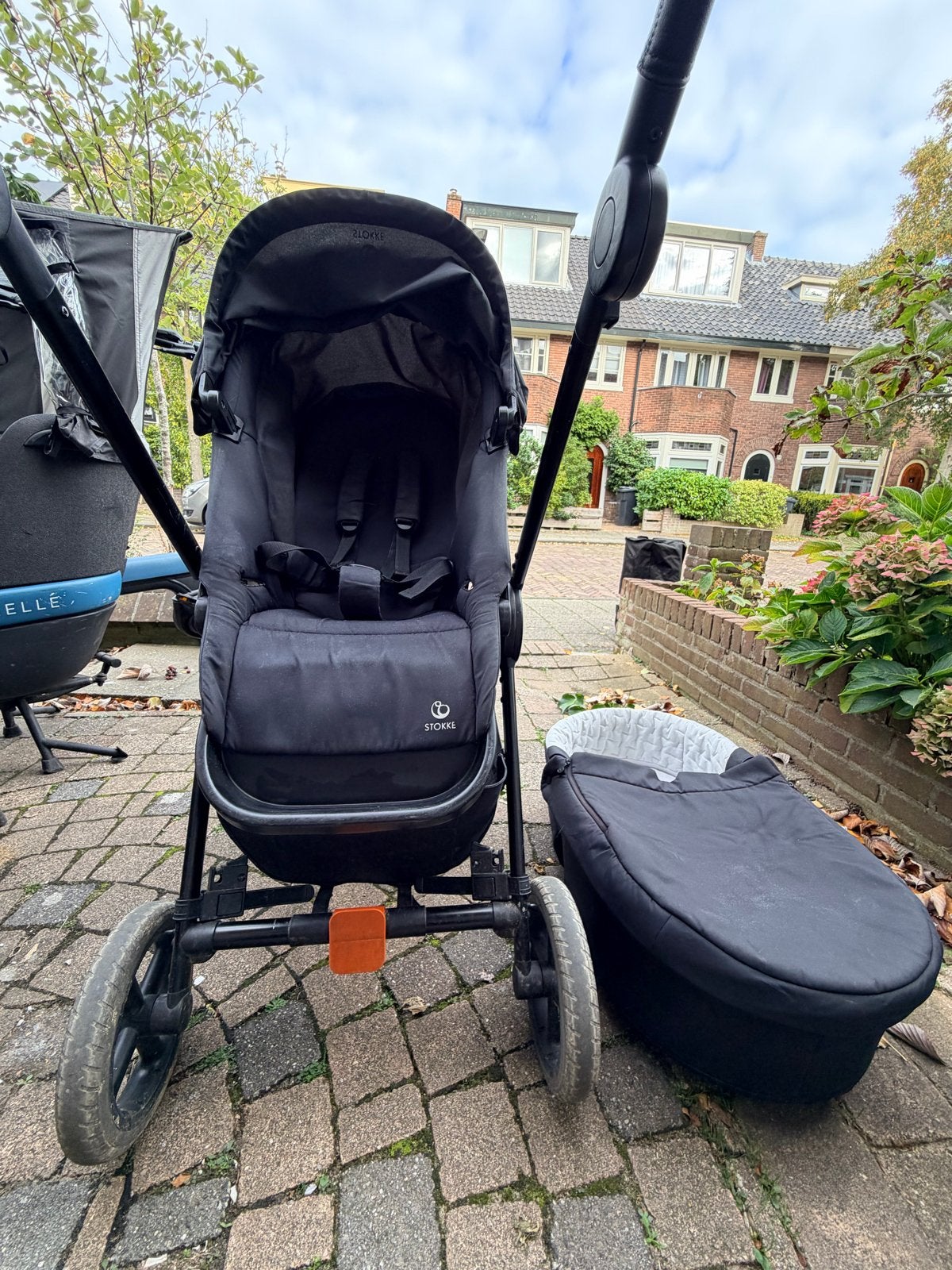 Stokke kinderwagen met reiswieg en evt autostoel (optioneel), Kinderen en Baby's, Overige merken, Gebruikt, Ophalen of Verzenden