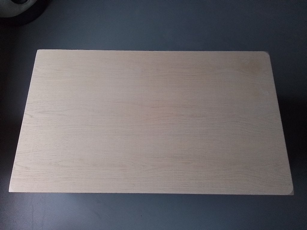 Blank eiken salontafel, Huis en Inrichting, Ophalen, Gebruikt, 100 tot 150 cm, 50 tot 100 cm