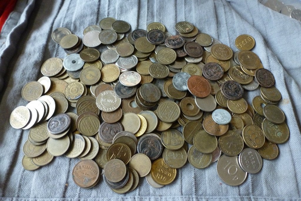 Penning - 500 penningen van alles wat verschillende kwalit, Postzegels en Munten, Penningen en Medailles, Ophalen of Verzenden