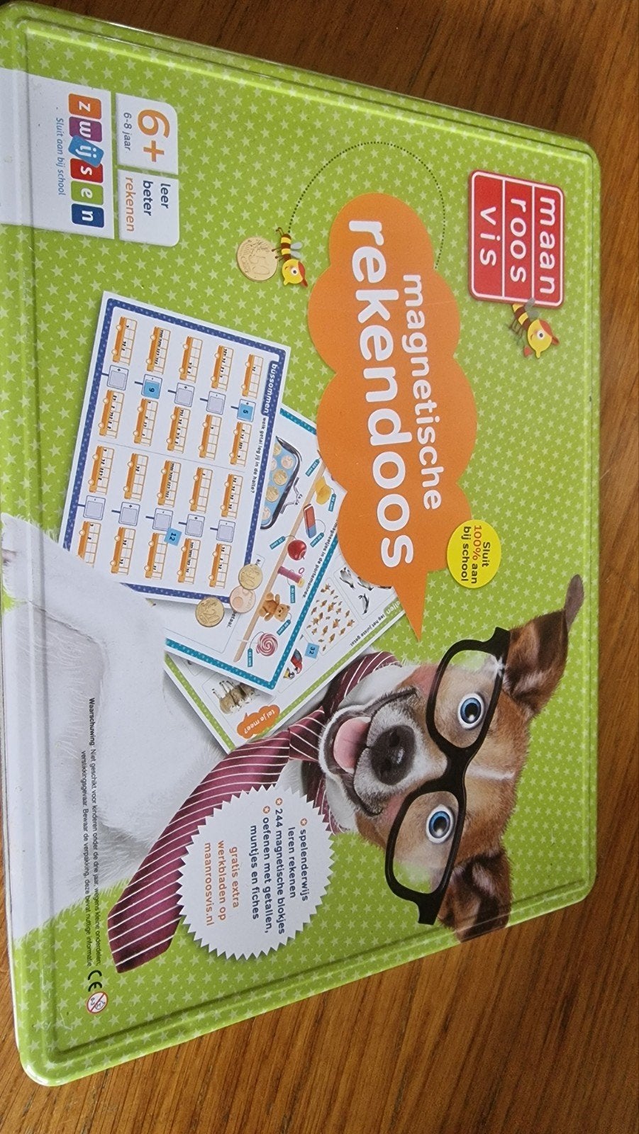 Maan Roos Vis Magnetische Rekendoos 6-8 jaar, Kinderen en Baby's, Speelgoed | Educatief en Creatief, Ophalen of Verzenden, Gebruikt