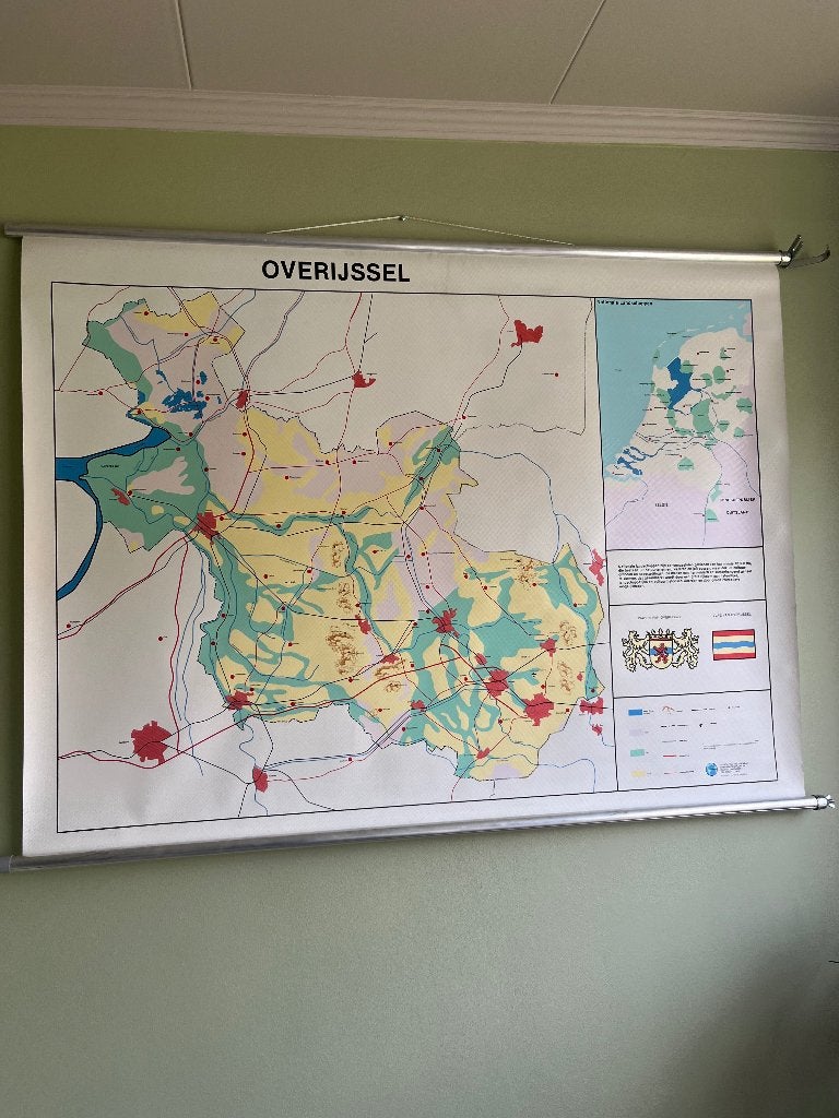 Schoolplaat Overijssel, Ophalen, Aardrijkskunde