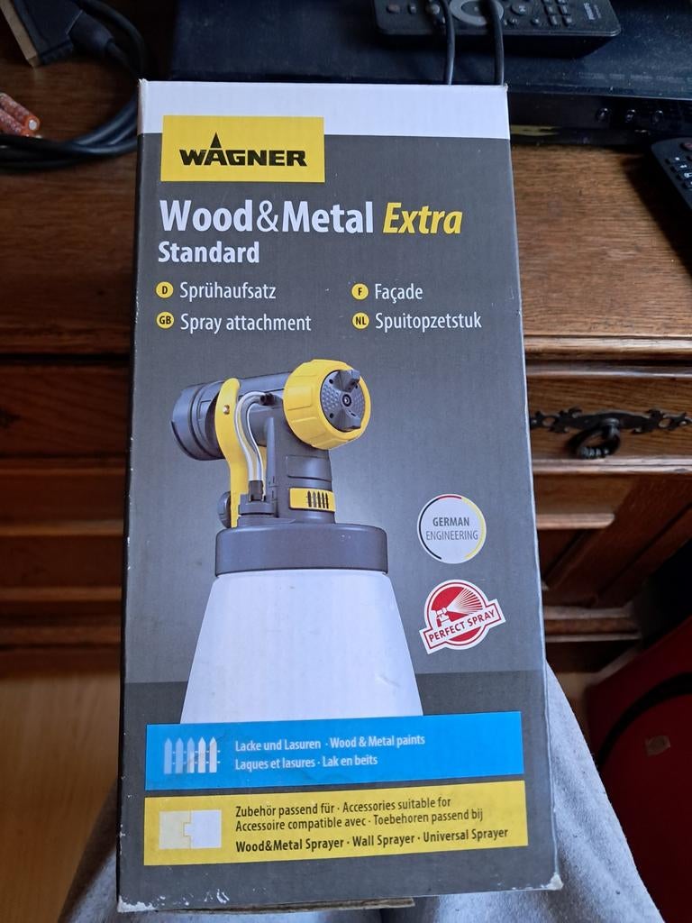 Wagner Wood&Metal Extra Standard Verfspuit Opzetstuk, Doe-het-zelf en Verbouw, Schildersmaterialen, Nieuw, Verfspuit of Verfpomp