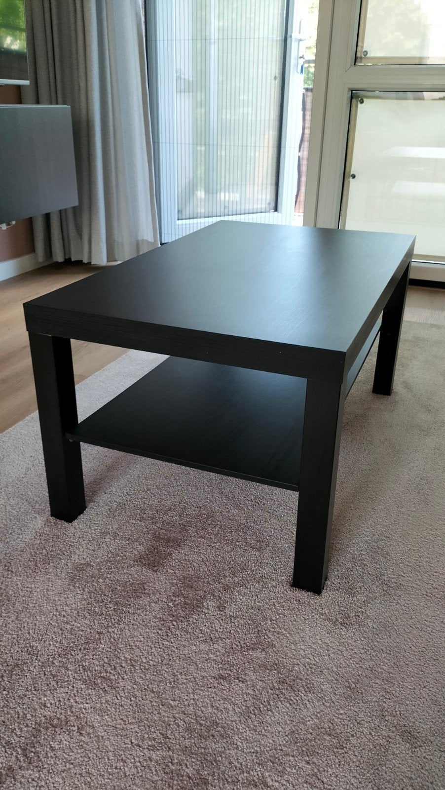Zwartbruine salontafel, Huis en Inrichting, Ophalen, Zo goed als nieuw, Rechthoekig, Modern