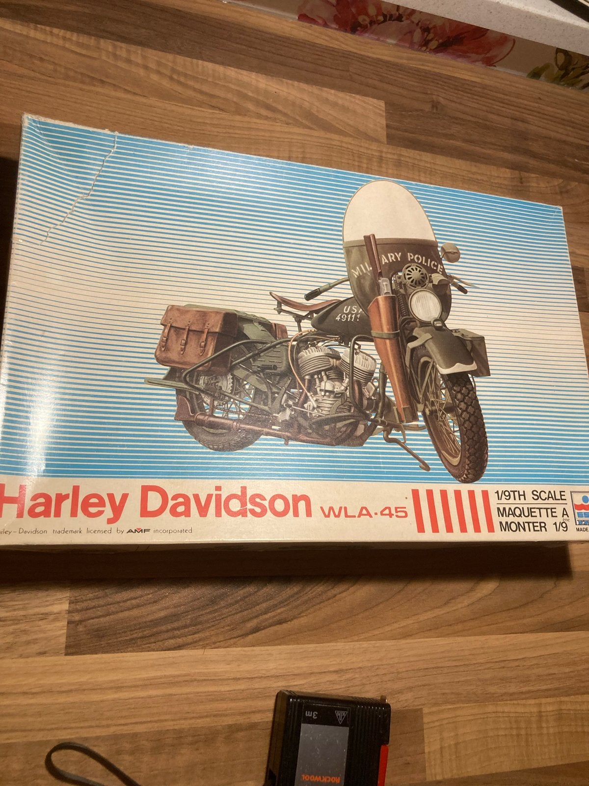 ESCI ERTL Harley Davidson WLA-45 Militaire Politie Modelbouw, Overige merken, Gebruikt, Ophalen of Verzenden, Groter dan 1:32