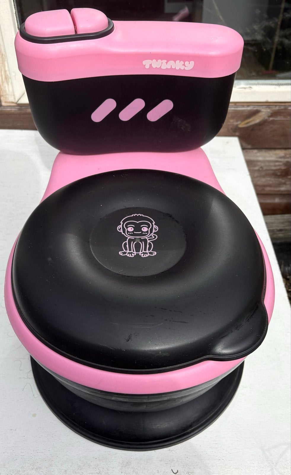 Roze Twinky Potje met Muziek - Zo goed als nieuw, Ophalen, Zo goed als nieuw