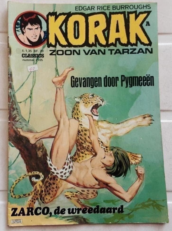 Korak zoon van Tarzan 2105 Gevangen door Pygmeeën, Eén comic, Ophalen of Verzenden, Gelezen, Europa
