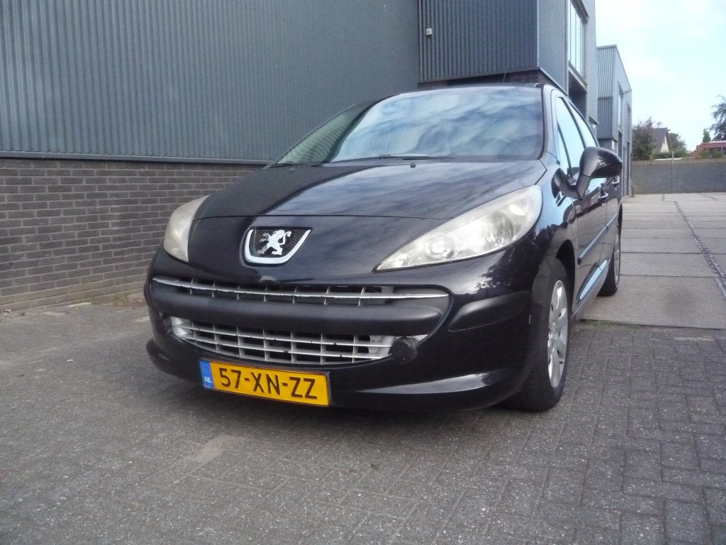 Peugeot 207 1.4 VTI 16V 5DRS 2007 Zwart, Auto's, Voorwielaandrijving, 1153 kg, Origineel Nederlands, Handgeschakeld