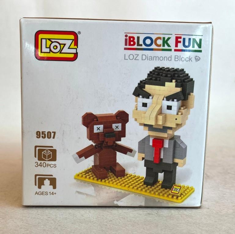 Mr Bean and Teddy LOZ 9507 iBlock Fun Building Blocks., Ophalen of Verzenden, Nieuw, 1:50 of kleiner, Figuur of Figuren