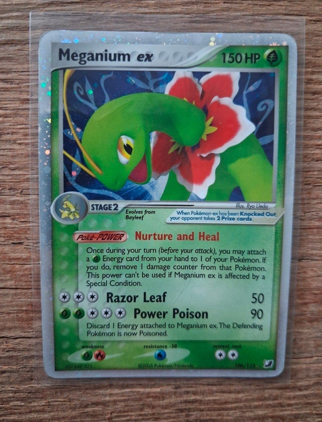 Maganium ex Pokémon kaart 150 HP, Ophalen of Verzenden, Zo goed als nieuw, Losse kaart, Foil