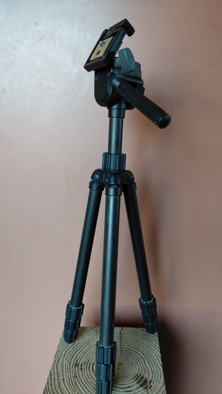 Compact en stevig camerastatief met snelkoppelingsplaat, 125 cm of minder, Snelkoppelingsplaat, Gebruikt, Overige merken