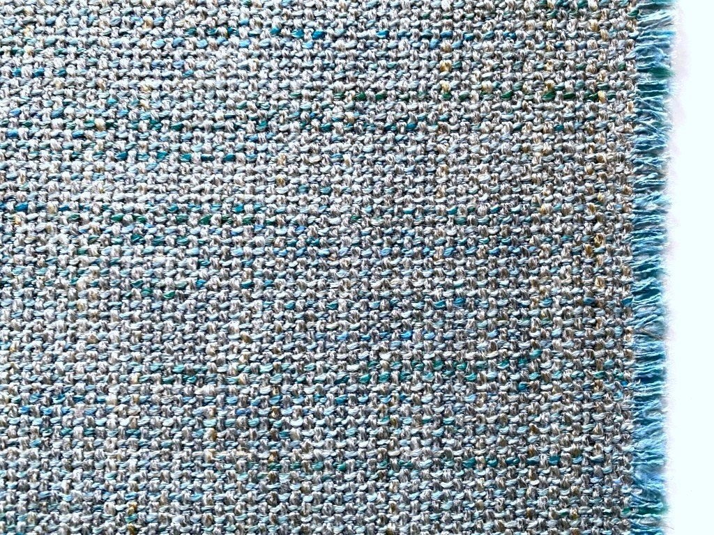 Montis Elliot 35 lichtblauw/groen/grijs; 19 meter meubelstof, Overige materialen, Meerkleurig, 120 cm of meer, Ophalen of Verzenden