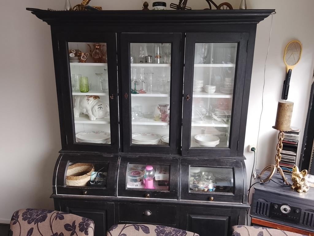 Koopje Oude apothekerskast 165 cm breed bij 208 hoog, Gebruikt, Minder dan 100 cm, 25 tot 50 cm, 50 tot 100 cm