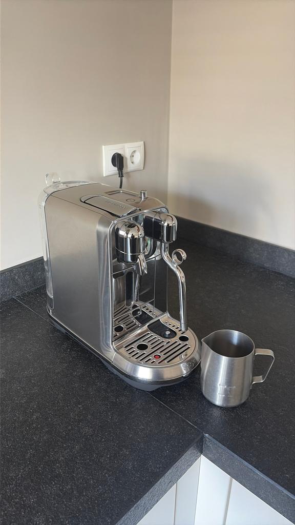 Nespresso Sage Creatista Plus • zilver/grijs • nette staat, Ophalen, Zo goed als nieuw, Koffiemachine