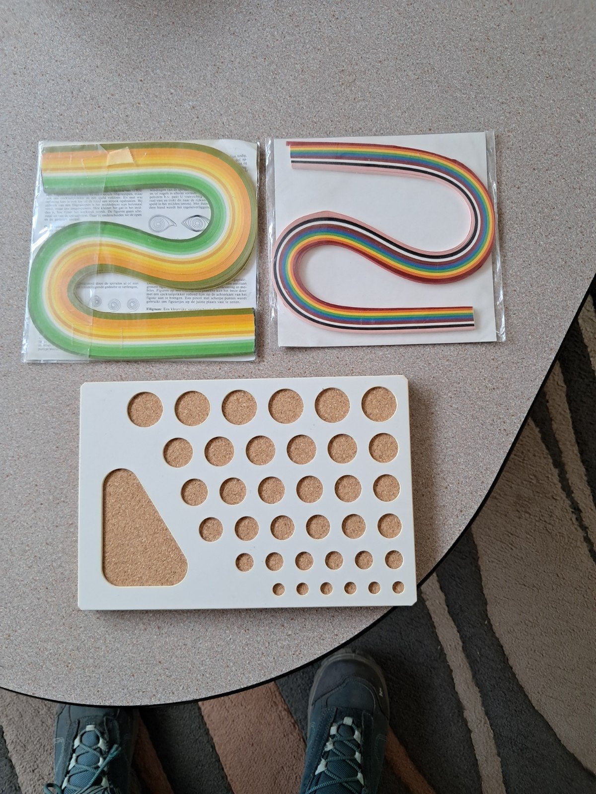 filigrane set met sjabloon en papierstrips, Overige thema's, Meerkleurig, Ophalen of Verzenden, Zo goed als nieuw