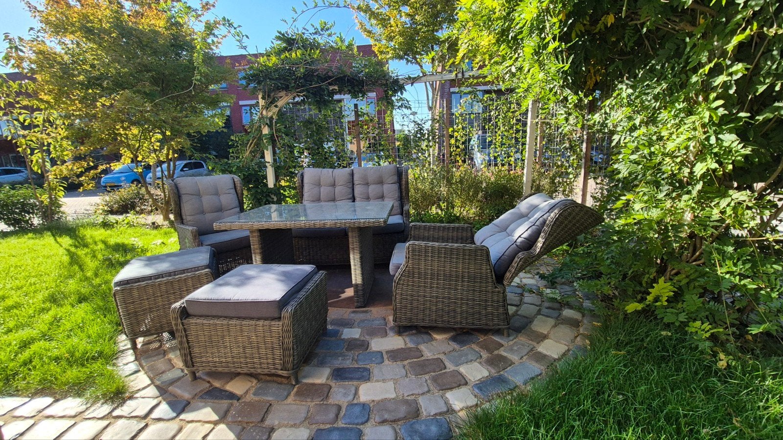 Tuinset / loungeset, Ophalen, Gebruikt, 6 zitplaatsen, Bank