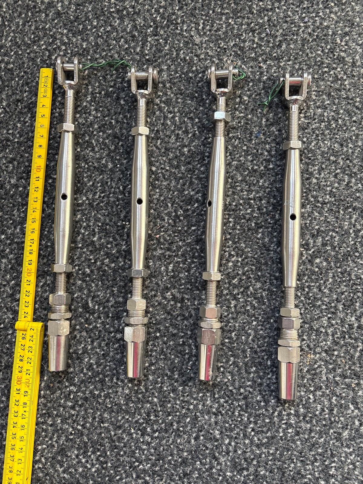 4 nieuwe RVS stagspanners M10 voor boot of staaldraad, Watersport en Boten, Ophalen, Nieuw, Overige typen