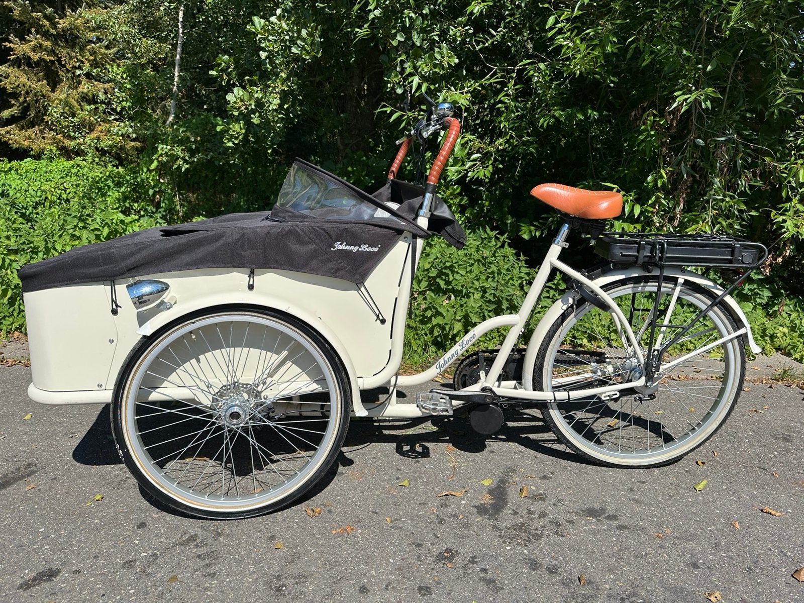 Johnny Loco elektrische bakfiets, Fietsen en Brommers, Fietsen | Bakfietsen, Ophalen of Verzenden, Zo goed als nieuw, Johnny Loco