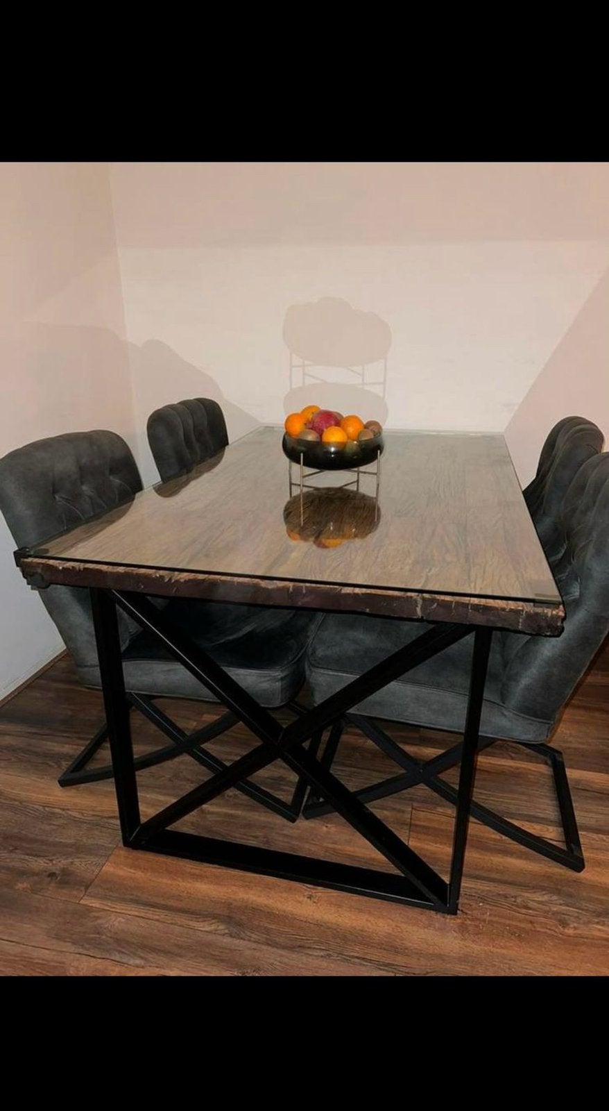 Eettafel en stoelen + salontafel, Huis en Inrichting, Tafels | Salontafels, Ophalen, 100 tot 150 cm, 50 tot 100 cm, Rechthoekig
