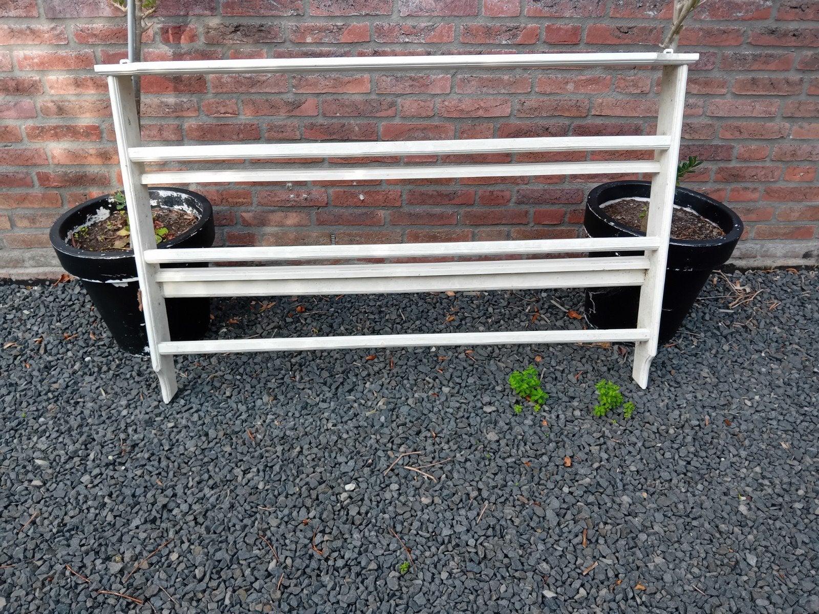 Vintage houten bordenrek - Decoratief en functioneel, Ophalen, Gebruikt