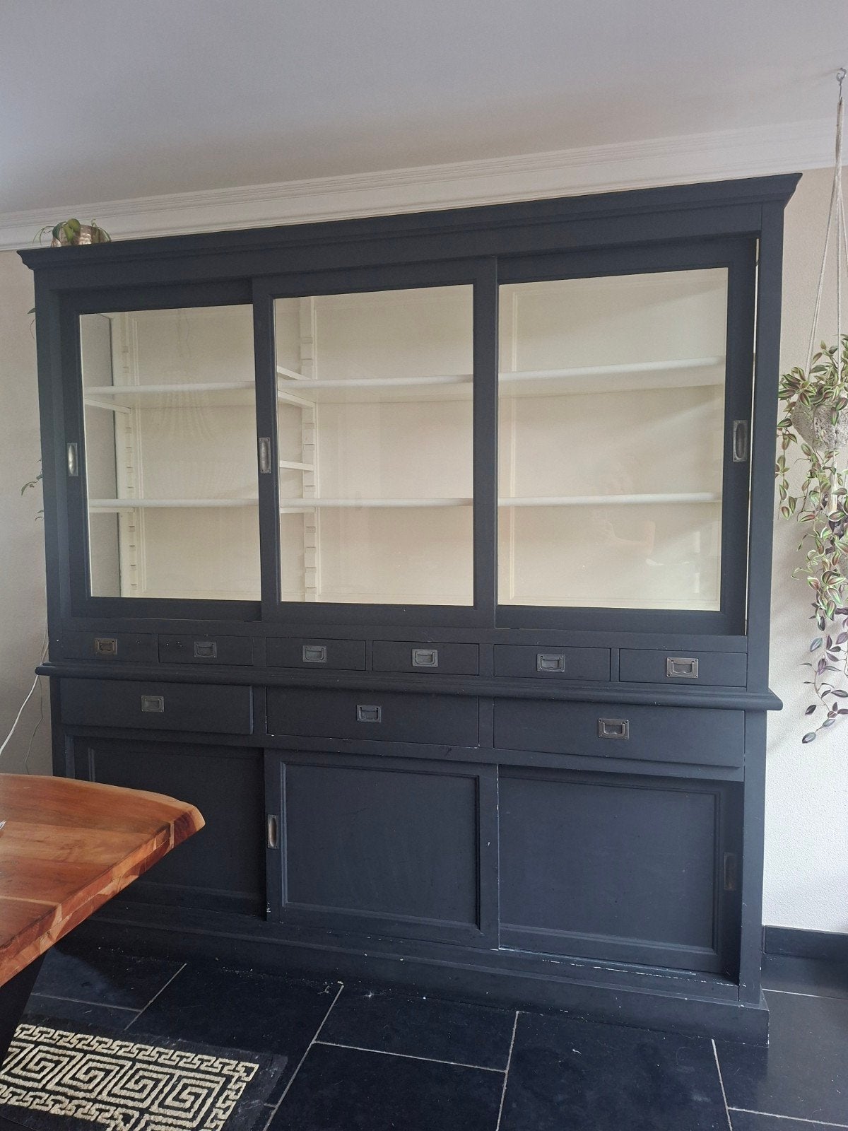 mooie buffet vitrine kast, Huis en Inrichting, Ophalen, Gebruikt, 200 cm of meer, 150 tot 200 cm