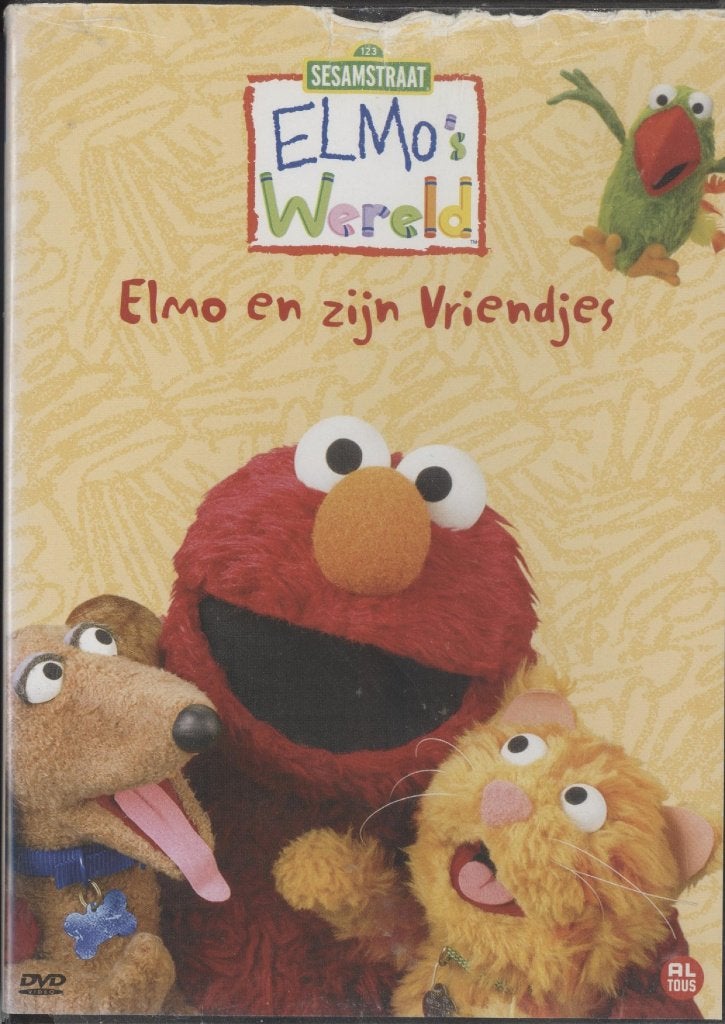 75) Sesamstraat; ELMO's wereld: Elmo en zijn Vriendjes, Gebruikt, Tekenfilm, Ophalen of Verzenden, Alle leeftijden