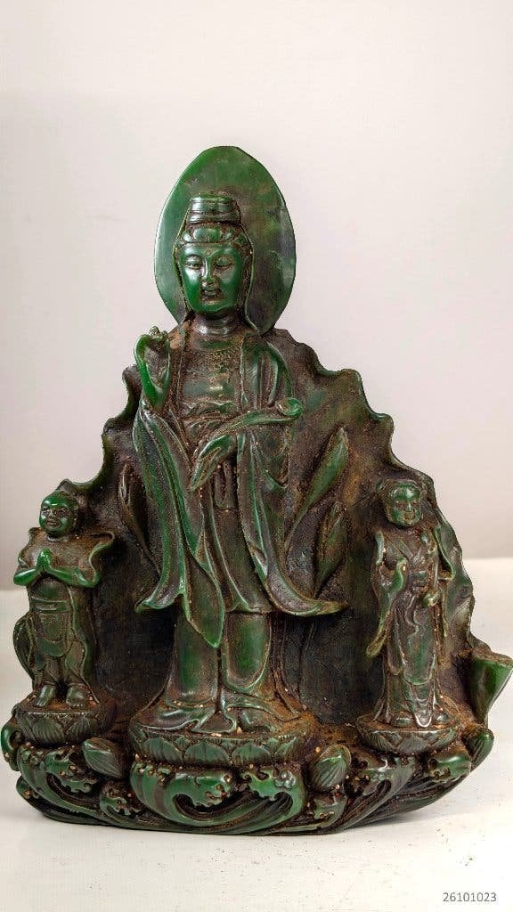 Bijzonder standbeeld Quan Yin met kinderen, Ophalen, Beeld