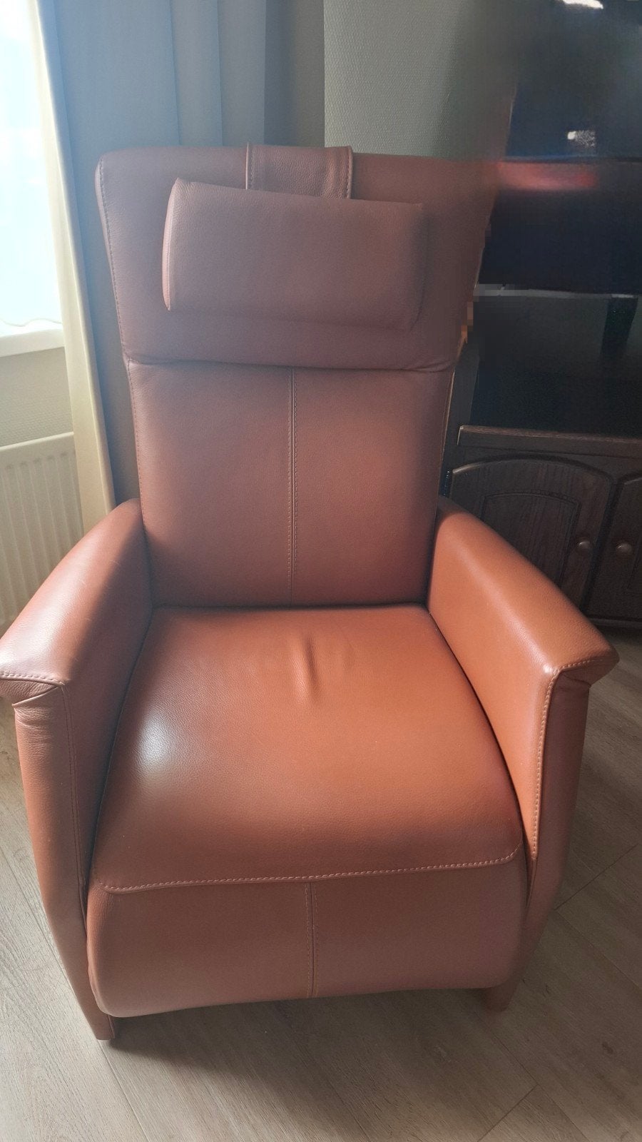 Prominent Sta-op fauteuil leer- small, Ophalen, Gebruikt, Modern, Comfort, 75 tot 100 cm