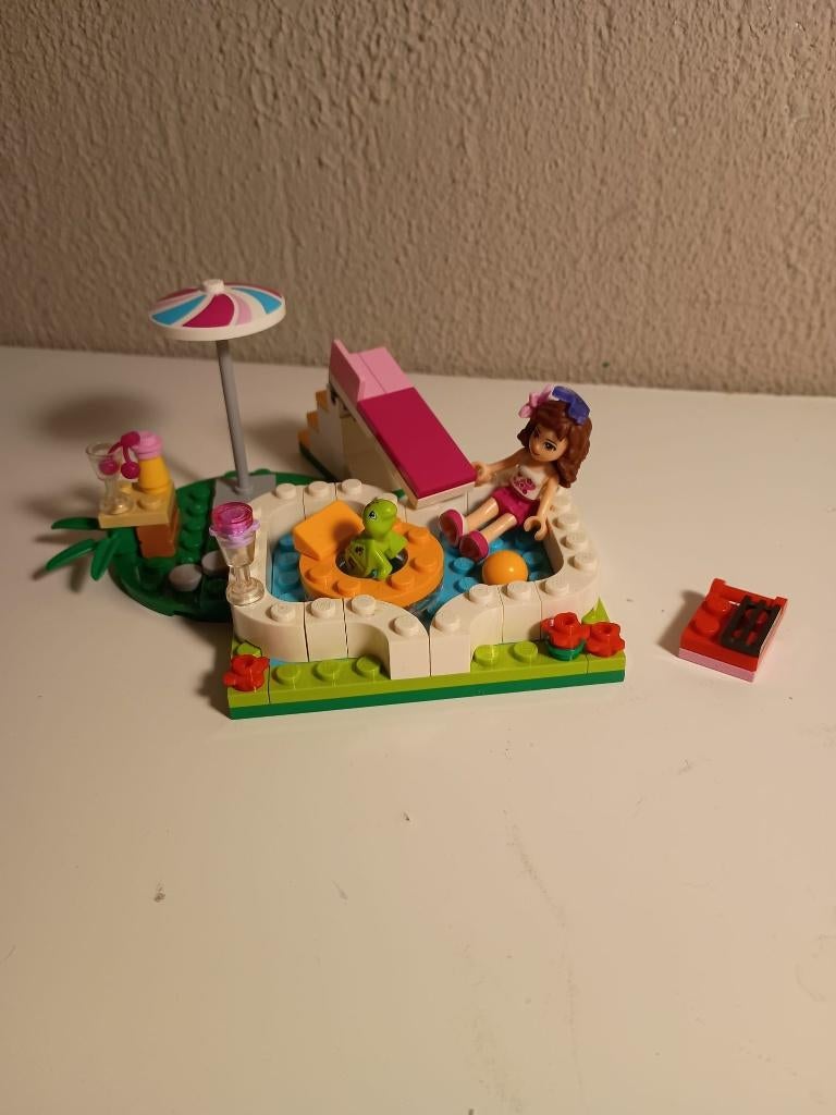 LEGO Friends Olivia's zwembad - 41090, Lego, Compleet, Friends, Ophalen of Verzenden
