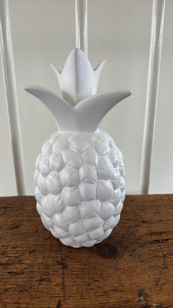 Ananas aardewerk wit, Wit, Aardewerk of Porselein, Ophalen of Verzenden, Zo goed als nieuw