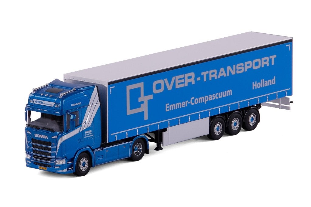 Scania S Highline met Schuifzeiloplegger - Over Transport, Ophalen of Verzenden, Nieuw, Bus of Vrachtwagen, Overige merken