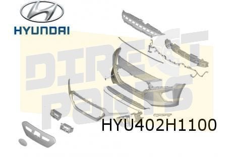 Hyundai Ioniq 9/19-8/22 voorbumper (te spuiten) Origineel! 8, -, Voor, -, Nieuw