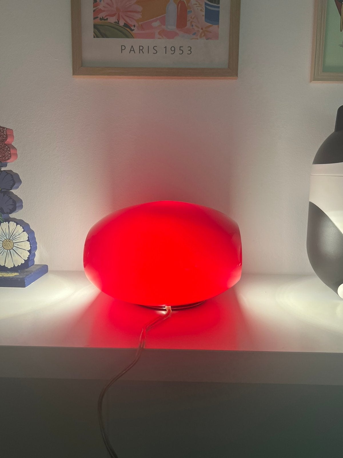Esprit Home sompex  murano tafellamp glas pebble, Ophalen of Verzenden, Zo goed als nieuw, Glas