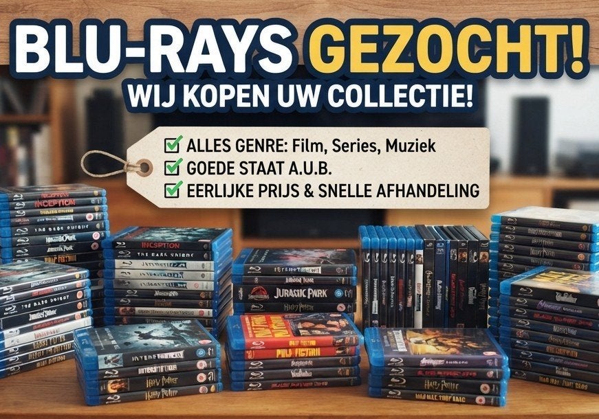 Blu-rays gezocht! Wij kopen uw collectie!, Ophalen of Verzenden, Gebruikt, Filmcollectie, Blu-ray