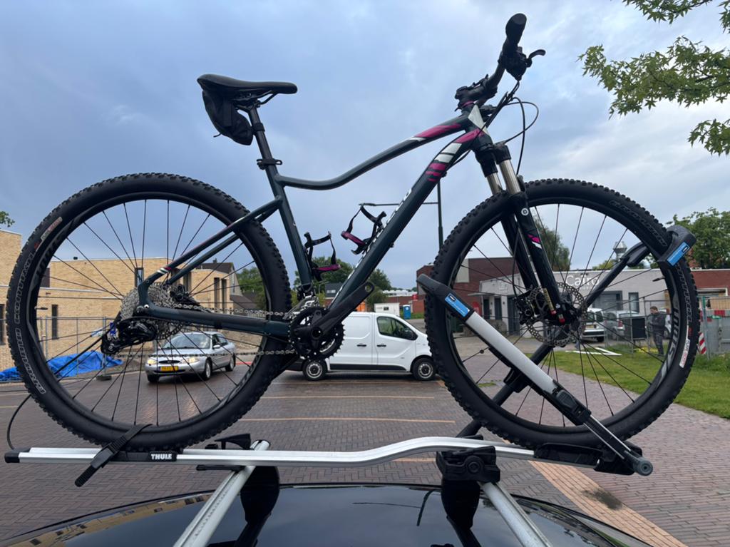 Thule Upride 599 | Fietsdrager op dak | Compleet nette staat, Fietsen en Brommers, Ophalen, Zo goed als nieuw