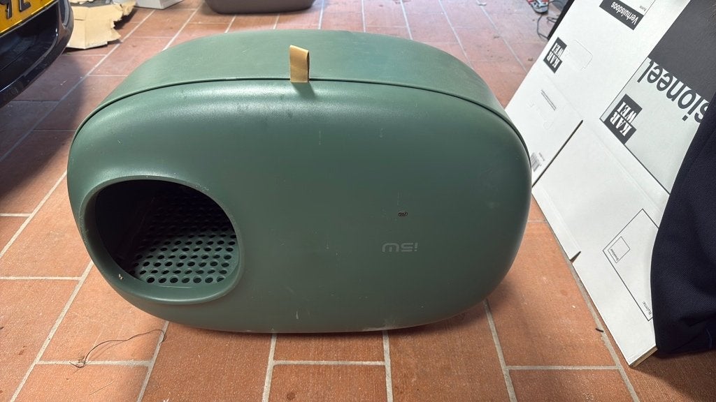 mooie design kattenbak, Dieren en Toebehoren, Kattenbakken, Ophalen, Gebruikt, Gesloten