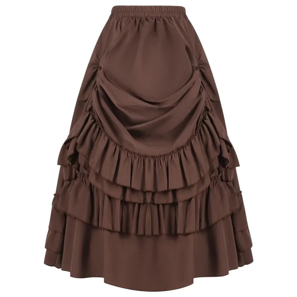 Prachtige vintage Victoriaanse rok in Steampunk stijl, Ophalen of Verzenden, Nieuw, Maat 38/40 (M), Boven de knie