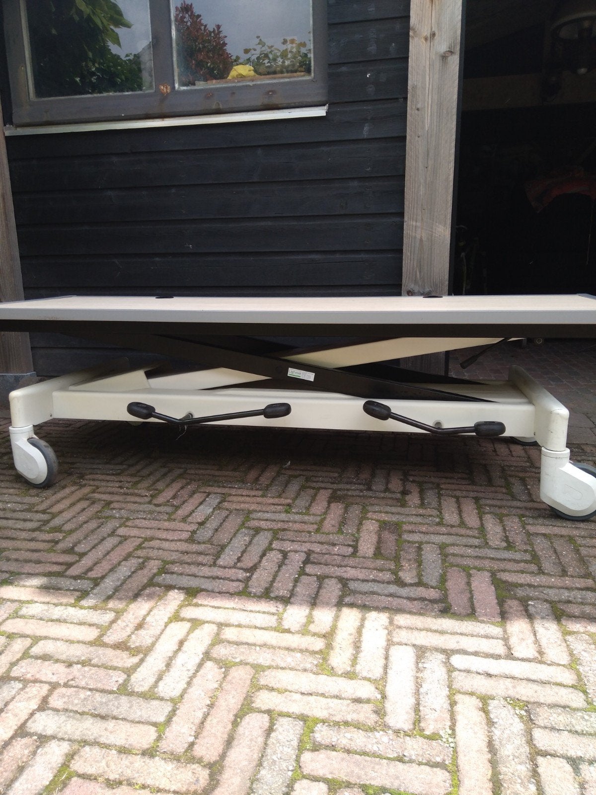 Verstelbare werkbank / tafel met wielen, Doe-het-zelf en Verbouw, Werkbanken, Ophalen of Verzenden, Zo goed als nieuw, 170 cm of meer
