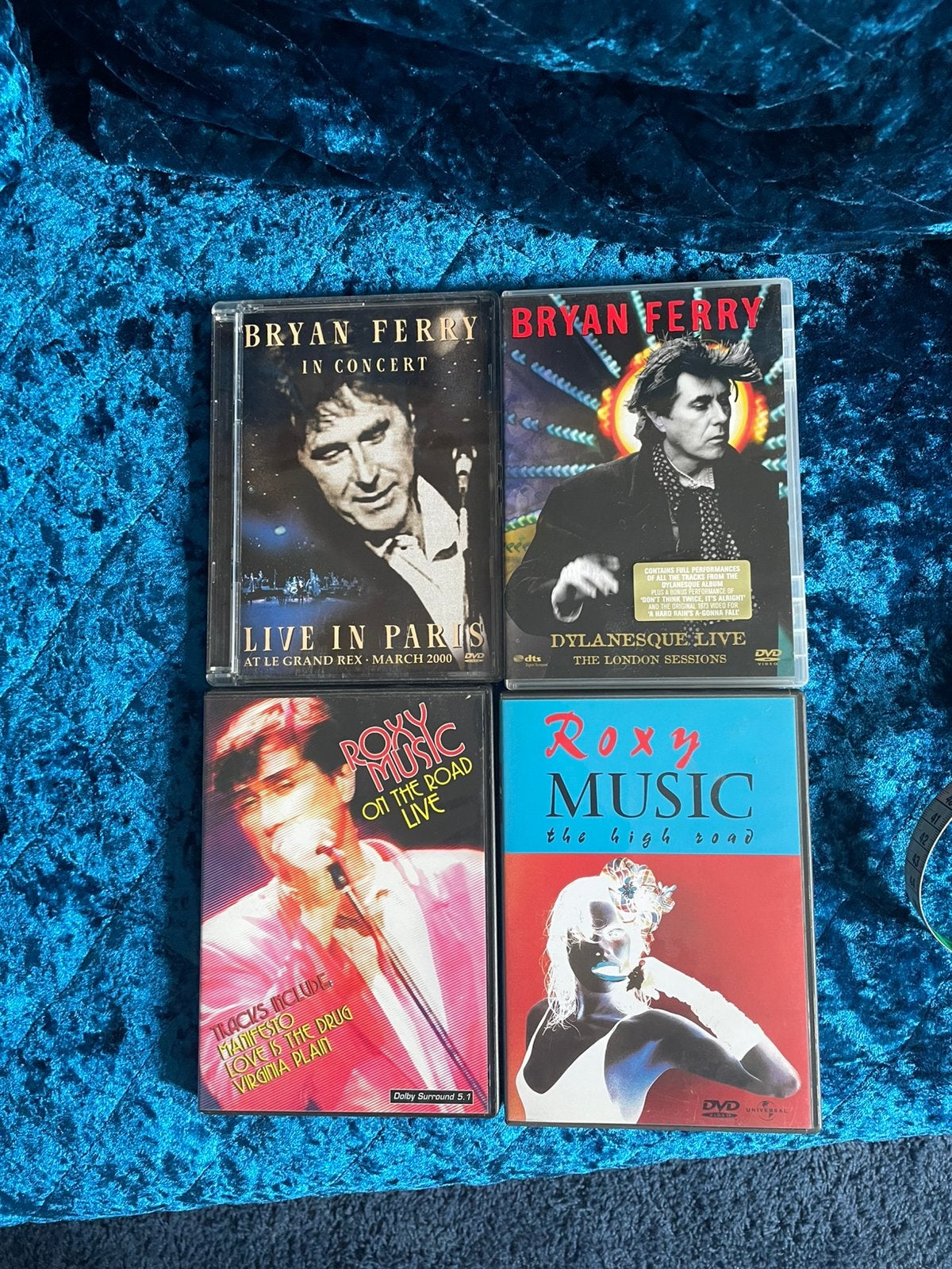 Roxy Music Bryan Ferry dvd’s 4 x, Alle leeftijden, Ophalen of Verzenden, Zo goed als nieuw