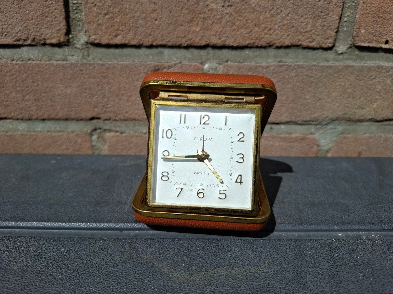 vintage mechanische wekker van Europa, Antiek en Kunst, Antiek | Klokken, Ophalen of Verzenden
