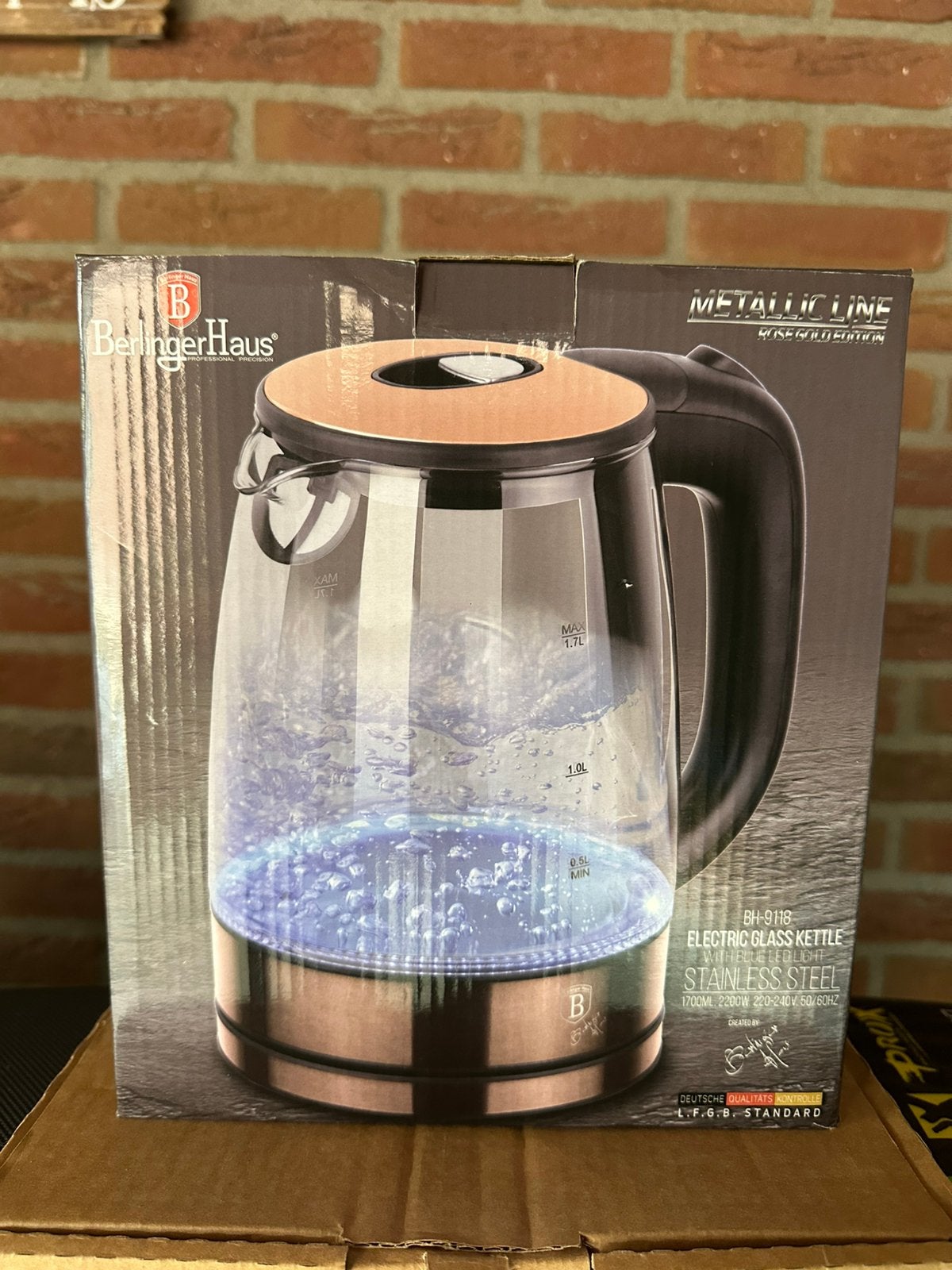 Berlinghaus waterkoker nieuw!, 1 tot 2 liter, Ophalen, Nieuw