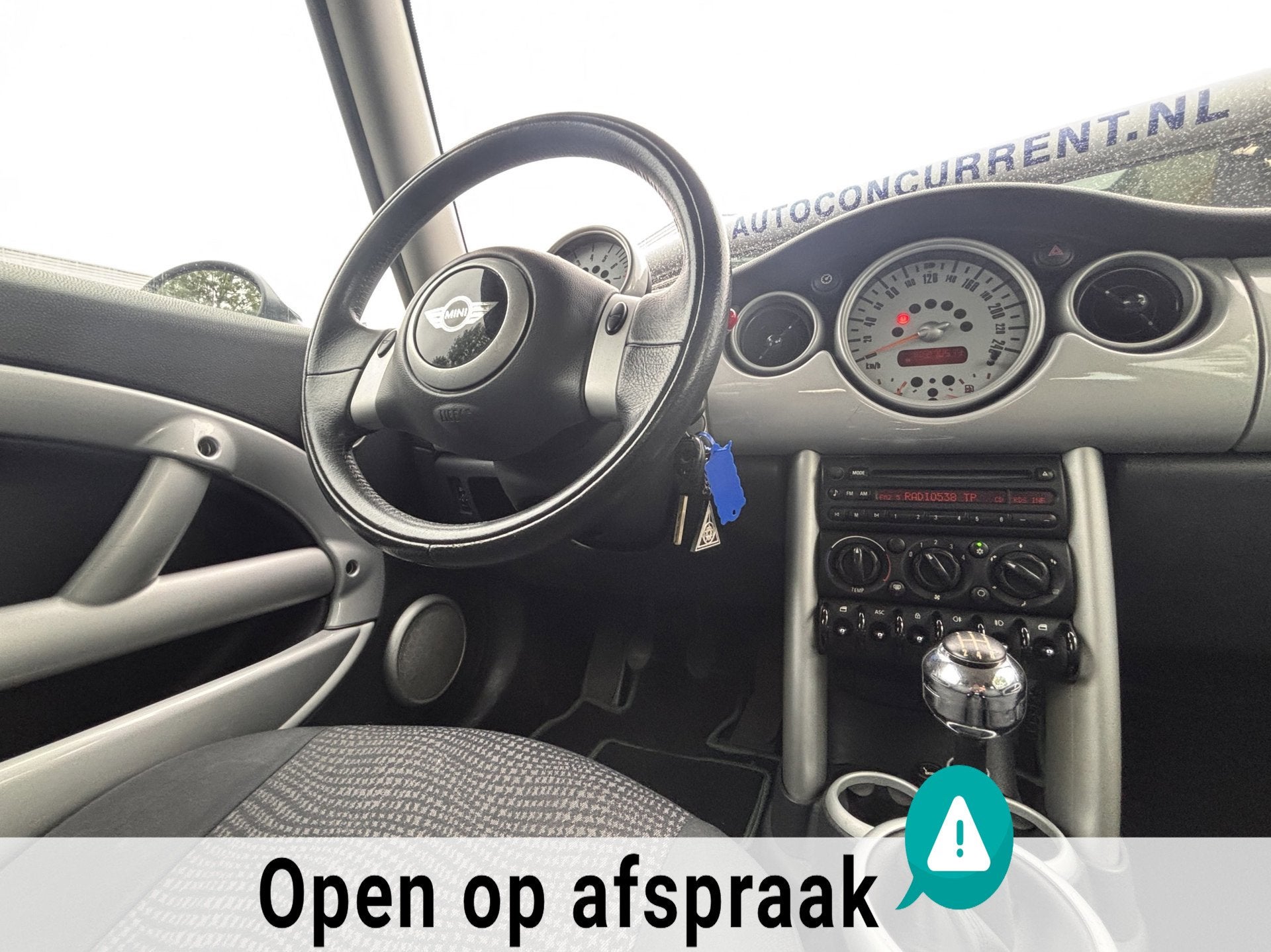 Mini 3-Deurs 1.6 Cooper Pepper, Airco, Nieuwe APK Inruil mog, Voorwielaandrijving, 15 km/l, Gebruikt, 4 cilinders