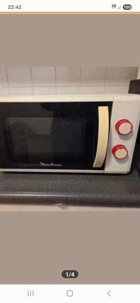 Moulinex magnetron, Ophalen, Minder dan 45 cm, Magnetronfunctie, Vrijstaand