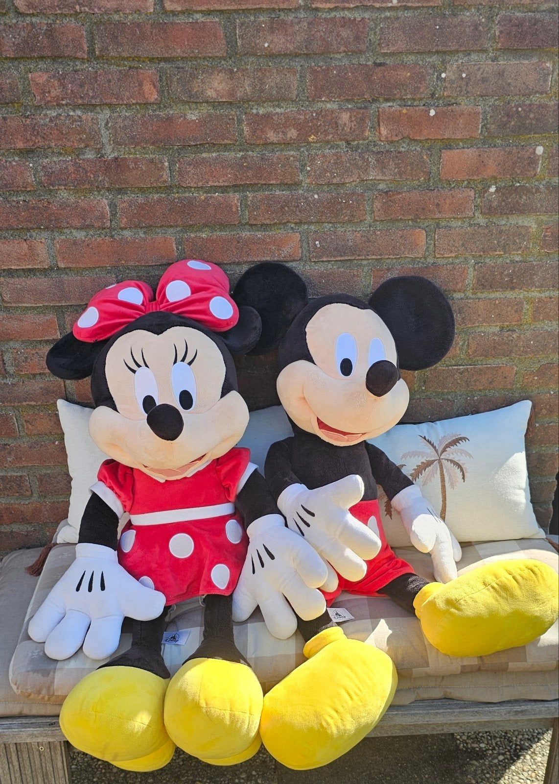 XXL (90cm) Disneyland Disney Mickey en Minnie Mouse knuffels, Disney, Disney, Overige typen, Ophalen of Verzenden