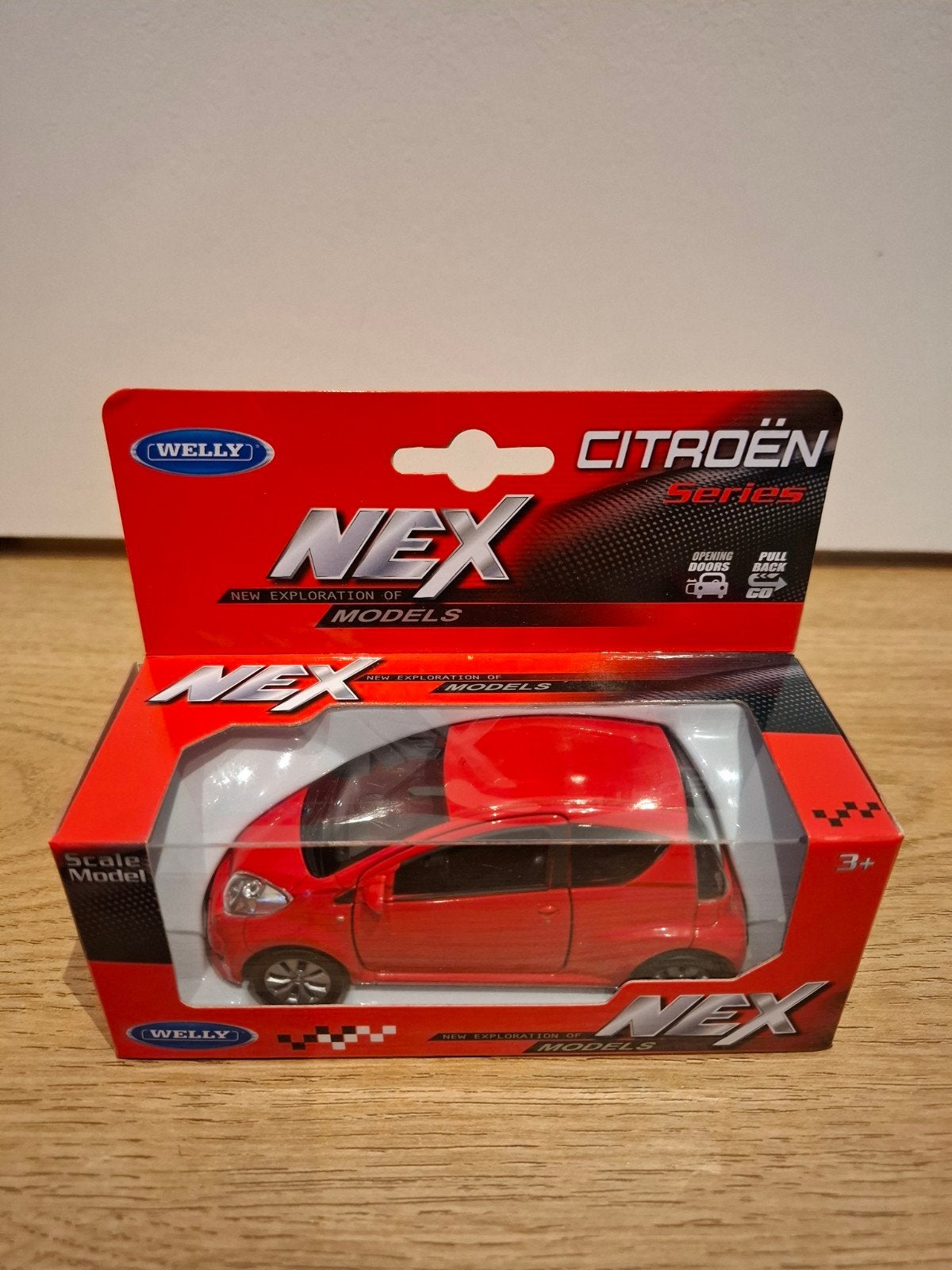 Citroën C1 schaalmodel 1:43 - Welly Nex Series, Ophalen of Verzenden, Nieuw, Auto