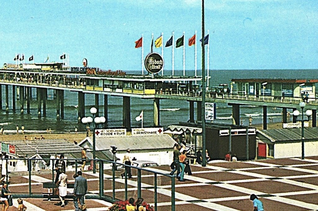 37767 Scheveningen pier Nette oude kaart Onbeschreven, Ophalen of Verzenden, 1960 tot 1980, Ongelopen, Zuid-Holland