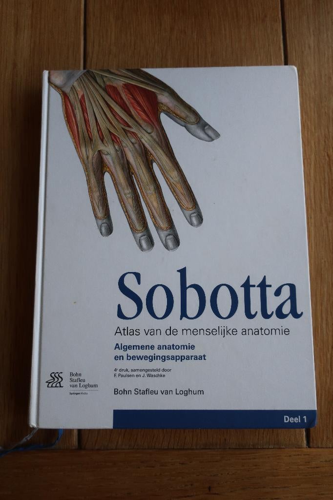 Sobotta 1 Algemene anatomie en bewegingsapparaat, Boeken, Ophalen of Verzenden, Zo goed als nieuw