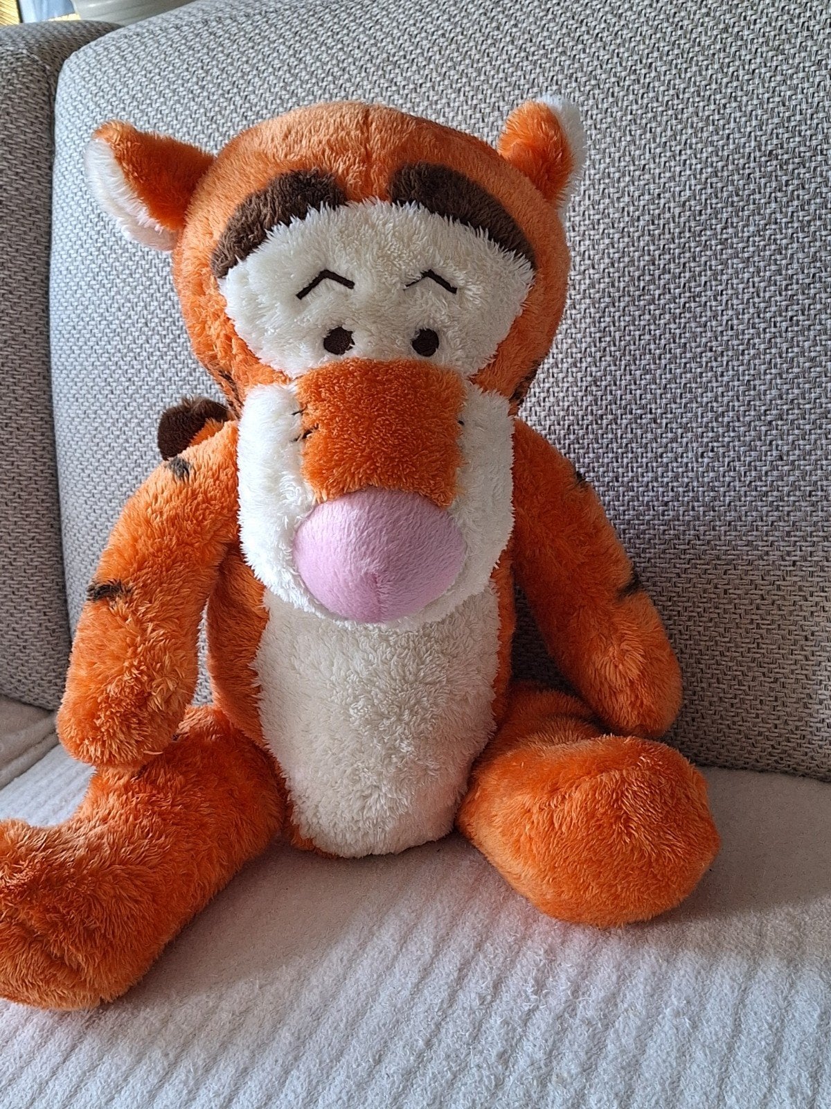 Super zachte Disney Teigetje knuffel 36  cm- Winnie de Poeh, Oranje, Disney, Disney, Ophalen of Verzenden