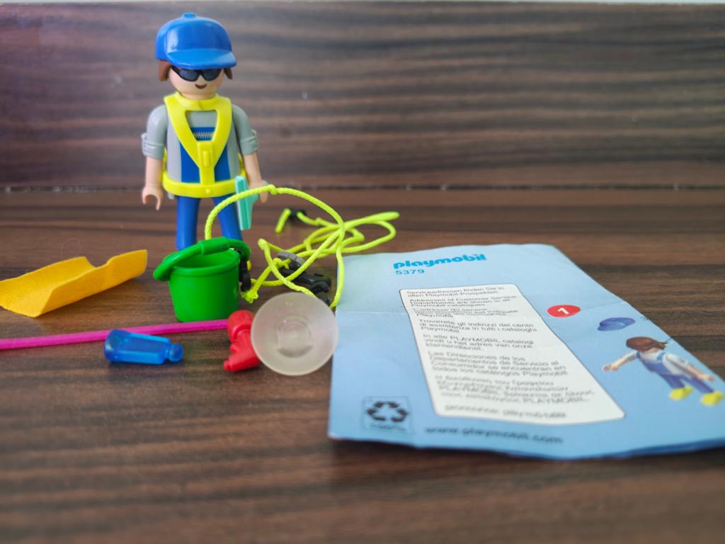 35. Playmobil Glazenwasser 5379 Compleet met Accessoires, Ophalen of Verzenden, Zo goed als nieuw, Complete set